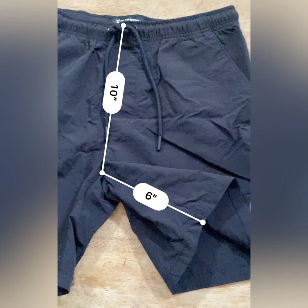 Playboy by PacSun Men’s Sz S Black Nylon‎ Swim Trunks
